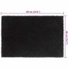 Tapis de porte 2 pcs noir 40x60 cm fibre de coco touffeté 581795581795