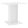 Table à manger Blanc 80x80x75 cm bois d'ingénierie 581796581796