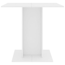 Table à manger Blanc 80x80x75 cm bois d'ingénierie 581796581796