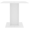 Table à manger Blanc 80x80x75 cm bois d'ingénierie 581796581796