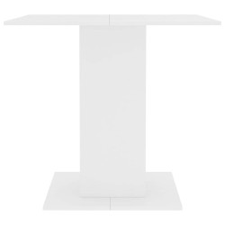 Table à manger Blanc 80x80x75 cm bois d'ingénierie 581796581796