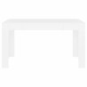 Table à manger Blanc 140x74,5x76 cm Bois d'ingénierie 581797581797