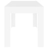 Table à manger Blanc 140x74,5x76 cm Bois d'ingénierie 581797581797
