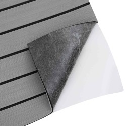 Tapis de bateau Rayé Gris clair et noir 240 x 90 cm EVA 581798581798