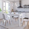 Table à manger Blanc 120x60x76 cm Bois d'ingénierie 581799581799