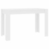 Table à manger Blanc 120x60x76 cm Bois d'ingénierie 581799581799