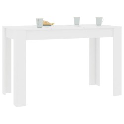 Table à manger Blanc 120x60x76 cm Bois d'ingénierie 581799581799