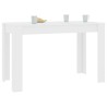 Table à manger Blanc 120x60x76 cm Bois d'ingénierie 581799581799