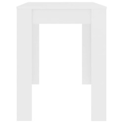 Table à manger Blanc 120x60x76 cm Bois d'ingénierie 581799581799
