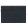 Tapis de porte gris foncé 40x60 cm fibre de coco touffeté 581801581801