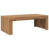 Table basse chêne artisanal 102x50x35 cm bois d'ingénierie 581802581802