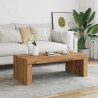Table basse chêne artisanal 102x50x35 cm bois d'ingénierie 581802581802