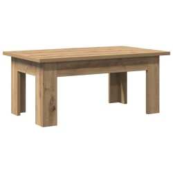 Table basse chêne artisanal 100x60x42 cm bois d'ingénierie 581803581803
