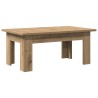Table basse chêne artisanal 100x60x42 cm bois d'ingénierie 581803581803