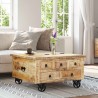 Table basse Bois de manguier brut 70 x 70 x 40 cm 581804581804