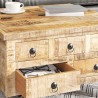 Table basse Bois de manguier brut 70 x 70 x 40 cm 581804581804