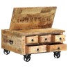 Table basse Bois de manguier brut 70 x 70 x 40 cm 581804581804