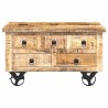 Table basse Bois de manguier brut 70 x 70 x 40 cm 581804581804
