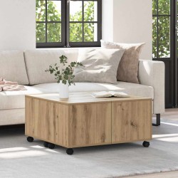 Table basse Chêne artisanal 75 x 75 x 38 cm Bois d'ingénierie 581805581805