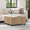 Table basse Chêne artisanal 75 x 75 x 38 cm Bois d'ingénierie 581805581805