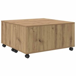 Table basse Chêne artisanal 75 x 75 x 38 cm Bois d'ingénierie 581805581805