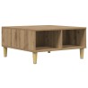 Table basse chêne artisanal 60x60x30 cm bois d'ingénierie 581807581807