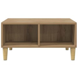 Table basse chêne artisanal 60x60x30 cm bois d'ingénierie 581807581807