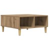 Table basse chêne artisanal 60x60x30 cm bois d'ingénierie 581807581807