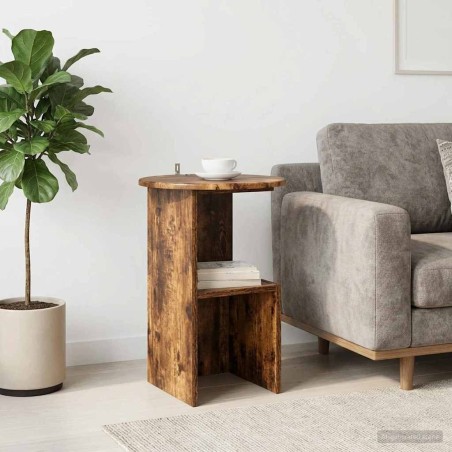 Table d'appoint Chêne fumé Ø 39,5 x 55 cm Bois d'ingénierie 581810581810