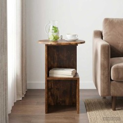 Table d'appoint Chêne fumé Ø 39,5 x 55 cm Bois d'ingénierie 581810581810