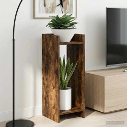 Support de Plante Chêne Fumé 30 x 30 x 80 cm Bois d’ingénierie 581813581813
