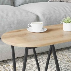 Table basse Chêne artisanal 80 x 40 x 40.5 cm 581819581819