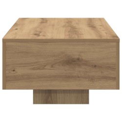 Table basse chêne artisanal 100x49,5x31 cm bois d'ingénierie 581820581820