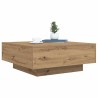 Table basse Chêne artisanal 80 x 80 x 31 cm Bois d'ingénierie 581821581821