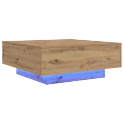 Table basse Chêne artisanal 80 x 80 x 31 cm Bois d'ingénierie 581821581821