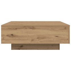 Table basse Chêne artisanal 80 x 80 x 31 cm Bois d'ingénierie 581821581821