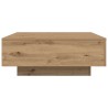 Table basse Chêne artisanal 80 x 80 x 31 cm Bois d'ingénierie 581821581821