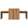 Table basse chêne artisanal 100x48x40 cm bois d'ingénierie 581822581822