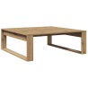 Table basse chêne artisanal 100x100x35 cm bois d'ingénierie 581823581823