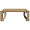 Table basse chêne artisanal 100x100x35 cm bois d'ingénierie 581823581823