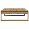 Table basse chêne artisanal 100x100x35 cm bois d'ingénierie 581823581823