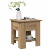 Table basse chêne artisanal 40x40x42 cm bois d'ingénierie 581824581824