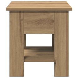 Table basse chêne artisanal 40x40x42 cm bois d'ingénierie 581824581824