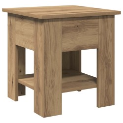 Table basse chêne artisanal 40x40x42 cm bois d'ingénierie 581824581824
