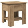 Table basse chêne artisanal 40x40x42 cm bois d'ingénierie 581824581824