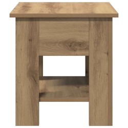Table basse chêne artisanal 40x40x42 cm bois d'ingénierie 581824581824