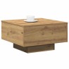 Table basse Chêne artisanal 55 x 55 x 31 cm 581825581825