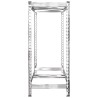 Porte-pneus à 2 niveaux 4 pcs Argenté 110x40x110 cm Acier 581826581826