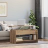 Table basse Chêne artisanal 80 x 50,5 x 41,5 cm 581828581828