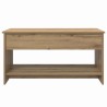 Table basse Chêne artisanal 80 x 50,5 x 41,5 cm 581828581828